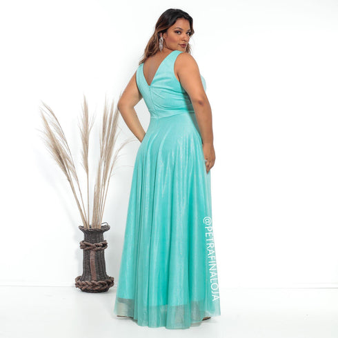 Vestido regata tule brilhante PETRA FINA